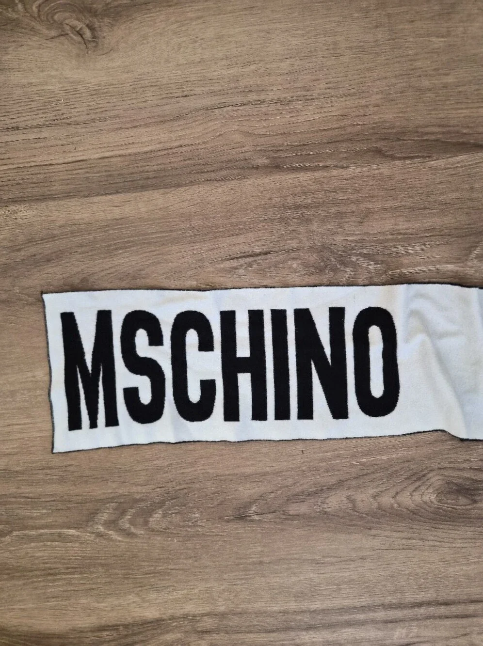 Kids Brown Teddy Black & White Logo Scarf